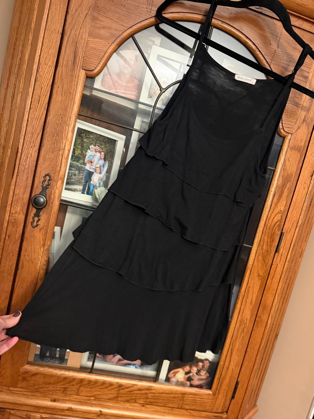 Medium Black Tiered Tank Dress. Adjustable. MUST BE BUNDLED